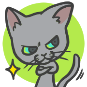 Russian Blue cat "MAITAKE"