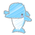 Scribble Dolphin Dol