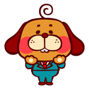 JAPANESE  DOG "office worker version"