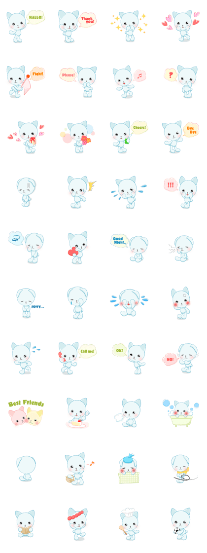PALE BLUE CAT
