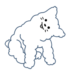 anjing cloud yang lembut MooongMung Gif