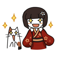Umeko and cat 2