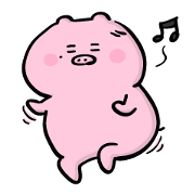 Jumping for joy pig