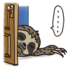 The Sloth Out Of The Room Line Stickers Line Store