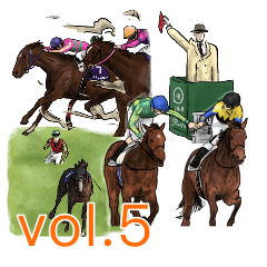 Sticker Of Horse Racing 5