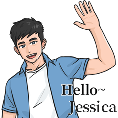 Boy Name Stickers-to Jessica