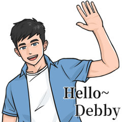 男孩姓名貼-給 Debby