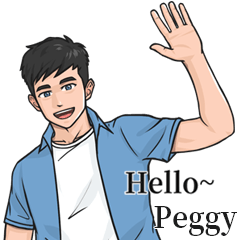 Boy Name Stickers-to Peggy