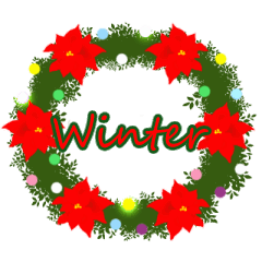 Winter play sticker(English version)