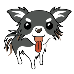 愛犬スタンプ ロングコートチワワ Line スタンプ Line Store