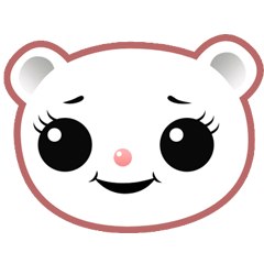 Berry, kawaii little white bear