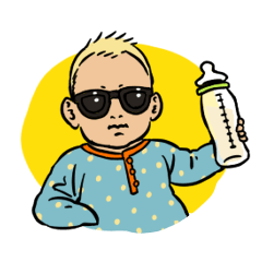 Sunglasses Baby Line Stickers Line Store