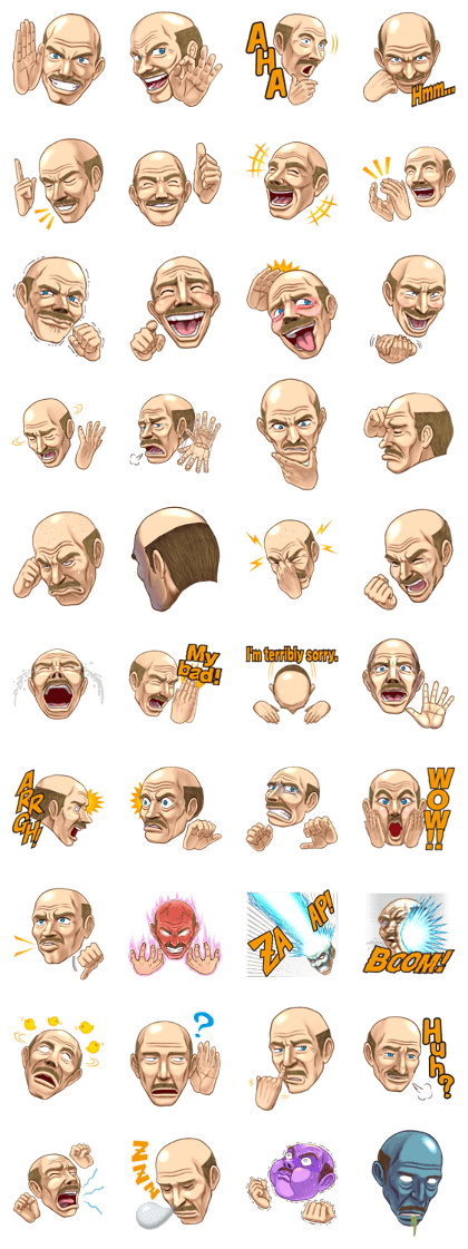 Exciting! Mr. bald head[English version]