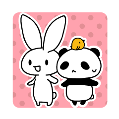 Panda and rabbit 2