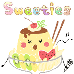 40種類のスイーツキャラクター Sweeties Line スタンプ Line Store