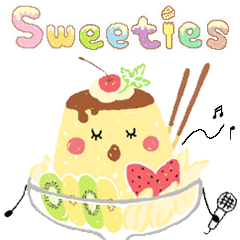 40種類のスイーツキャラクター "Sweeties"