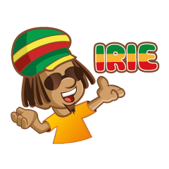 IRIE IDRIN (Jamaican patwa stickers)