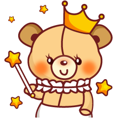 Bear Prince cute sticker