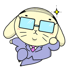 Business Man of the rabbit