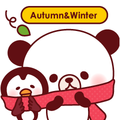 Panda(ponyan)&Puffin(Puffy)Autumn&winter