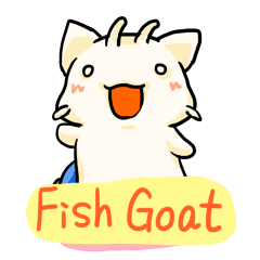 Fish Goat Stamp(English)