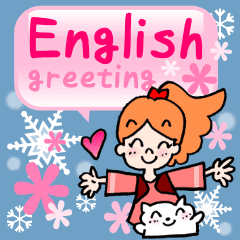 大人女子の英語の挨拶 使うと雪が現れる Line スタンプ Line Store 大人女子の英語の挨拶 使うと雪が現れる Line スタンプ Line Store