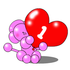 バルーン犬 ココ 日本語ver 1 Line スタンプ Line Store バルーン犬 ココ 日本語ver 1 Line スタンプ Line Store