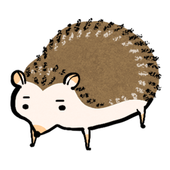 Hedgehog Charactor Stamp