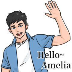 Boy Name Stickers-to Amelia