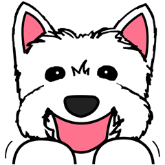 Westie Terrier #2 dog by TOTEE