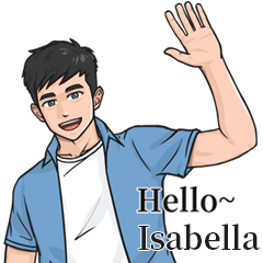 Boy Name Stickers-to Isabella