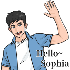Boy Name Stickers-to Sophia