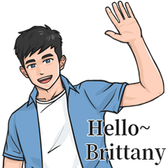 Boy Name Stickers-to Brittany