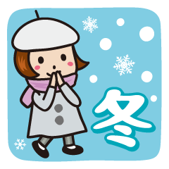 Beret hat girl -winter version-