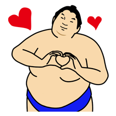 A cute Sumo wrestler