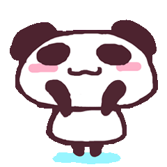 Adesivos de um panda