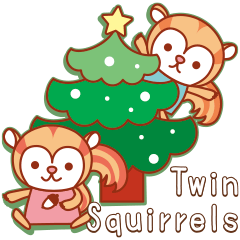 Sticker of Twin squirrels vol.6