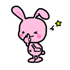 Pink rabbit