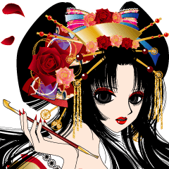 Pretty Picture Book 2 To Oiran Hen Line Stickers Line Store