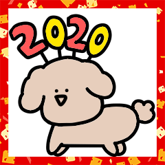 Surreal Mini Toy Poodle New Year