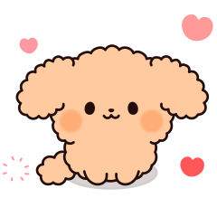 Fluffy dog in winter