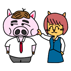 nikuziru-kun!(an office worker pig)