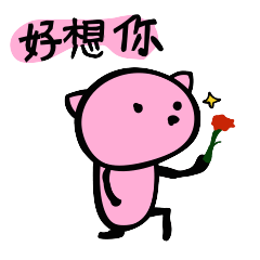 Happy Pink Cat (Chinese Ver.)