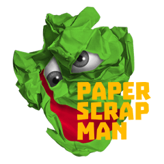 paper scrap man