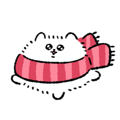 Kedama Dog Winter Line Stickers Line Store