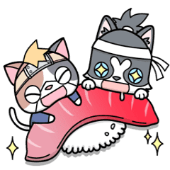 忍者ネコと侍わんこ Line スタンプ Line Store 忍者ネコと侍わんこ Line スタンプ Line Store