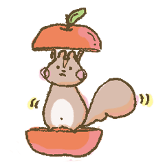 Cawaiiりすちゃん Cawaii Squirrel Line スタンプ Line Store Cawaiiりすちゃん Cawaii Squirrel Line スタンプ Line Store