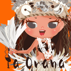 Chou Chou Hula And Tahitian Dance Line Stickers Line Store Chou Chou Hula And Tahitian Dance Line Stickers Line Store