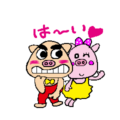 Uncle of eyebrows pig