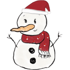 The scarf snowman